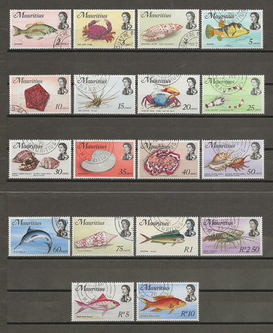 MAURITIUS 1969/73 SG 382/99 USED Cat £45