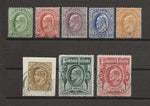 FALKLAND ISLANDS 1904/12 SG 43/50 USED Cat £350