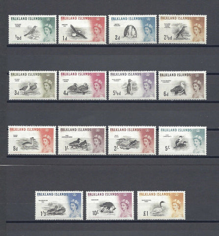 FALKLAND ISLANDS 1960/66 SG 193/207 MNH Cat £170