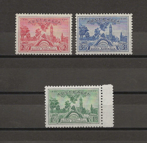 AUSTRALIA 1936 SG 161/3 MNH Cat £35