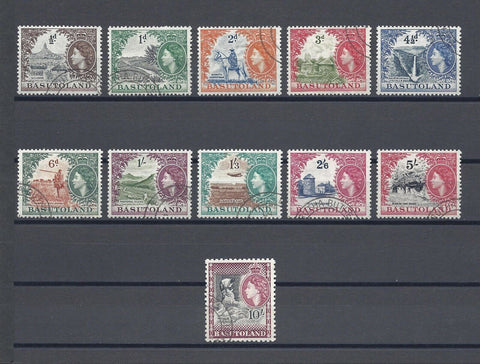 BASUTOLAND 1954/58 SG 43/53 USED Cat £70