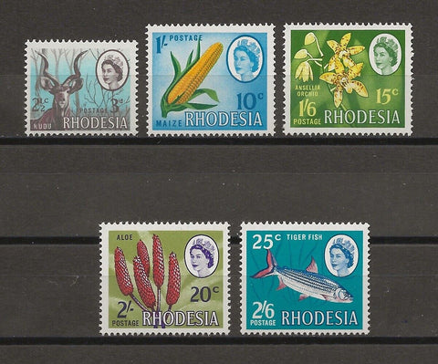 RHODESIA 1967/68 SG 408/12 MNH Cat £27