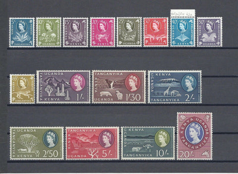 KENYA, UGANDA & TANGANYIKA 1960 SG 183/98 MNH Cat £70