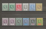 GOLD COAST 1907/13 SG 59/68 + Shades MINT Cat £229