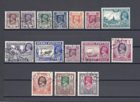 BURMA 1946 SG 51/63 USED Cat £120