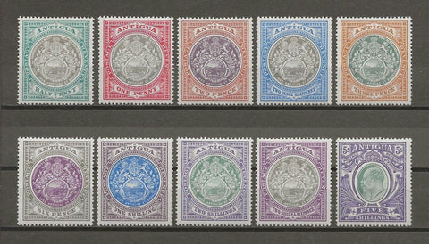 ANTIGUA 1903/07 SG 31/40 MINT Cat £325