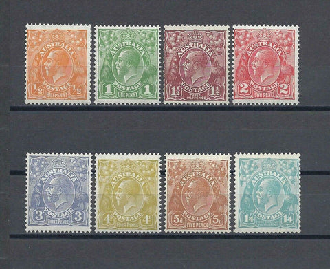 AUSTRALIA 1931/36 SG 124/31 MINT Cat £140