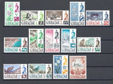 GIBRALTAR 1960/62 SG 160/73 MNH Cat £80