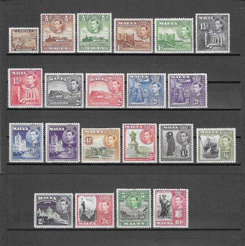 MALTA 1938/43 SG 217/31 MLH £75