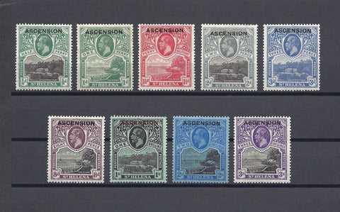 ASCENSION 1922 SG 1/9 MINT Cat £325