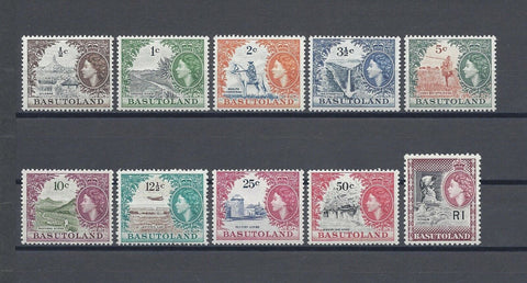 BASUTOLAND 1961/63 SG 69/79 MNH Cat £100