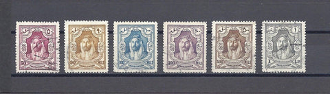 TRANSJORDAN 1930/39 SG 202/7 USED Cat £188