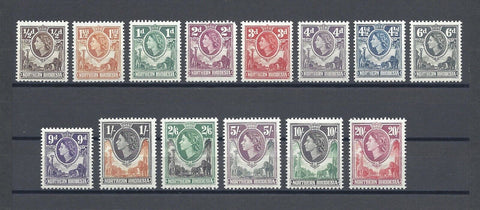 NORTHERN RHODESIA 1953 SG 61/74 MNH Cat £95