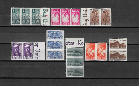 SOUTH AFRICA 1943/44 SG 97/104 MNH £50