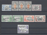 NIGERIA 1953/58 SG 69/80 + Shades MINT Cat £155