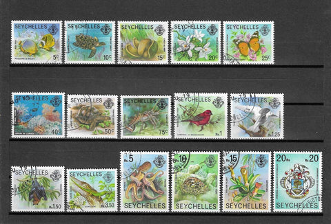 SEYCHELLES 1977/84 SG 404a/419a USED £15