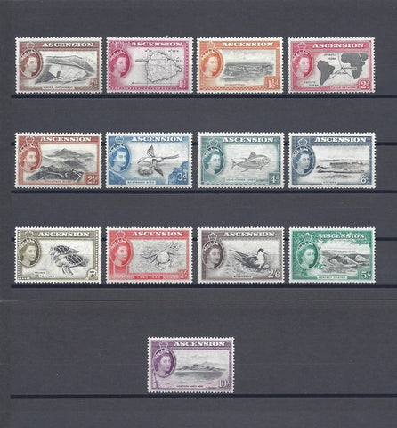 ASCENSION 1956 SG 57/69 MNH Cat £140