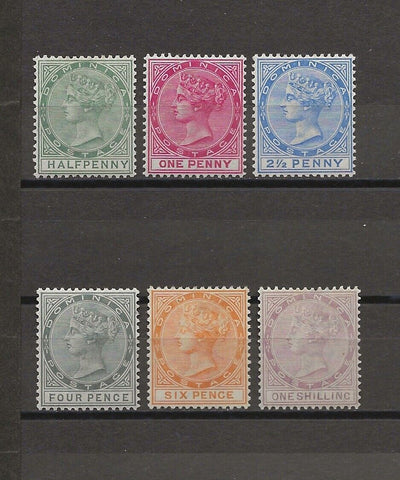 DOMINICA 1886/90 SG 20/6 MINT Cat £200