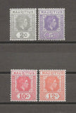 MAURITIUS 1938/49 SG Perf 15 x14s MNH Cat £158