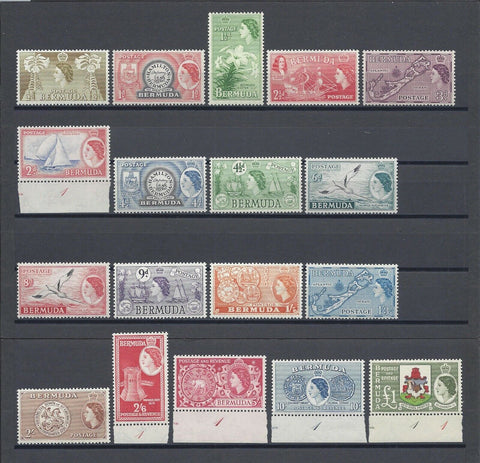 BERMUDA 1953/62 SG 135/50 MNH Cat £130