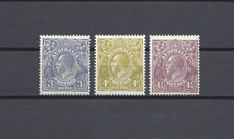 AUSTRALIA 1926/30 SG 90/92 MINT Cat £108