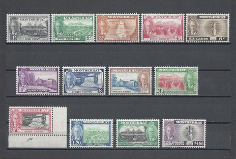 MONTSERRAT 1951 SG 123/35 MNH Cat £75