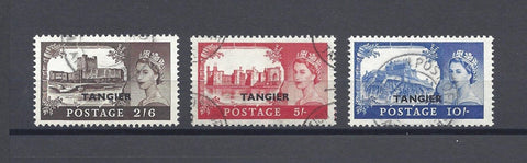 MOROCCO AGENCIES/TANGIER 1955 SG 310/12 USED Cat £60