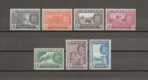 MALAYA/SELANGOR 1961/62 SG 129/35 MNH Cat £32