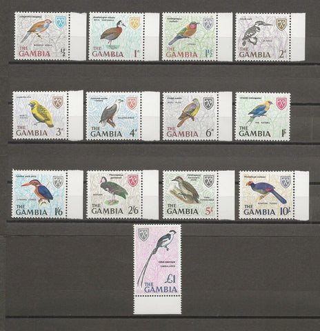 GAMBIA 1966 SG 233/45 MNH Cat £12