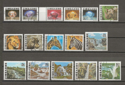 ZIMBABWE 1980/3 SG 576/90 USED Cat £10