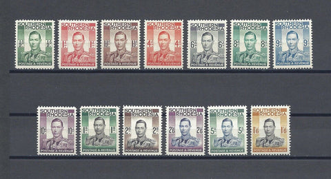 SOUTHERN RHODESIA 1937 SG 40/52 MNH Cat £85