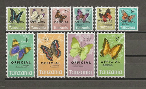 TANZANIA 1973 SG O40/9 MNH Cat £16