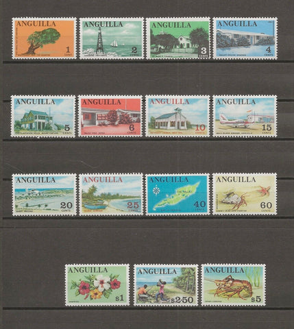 ANGUILLA 1967 SG 17/31 MNH Cat £15