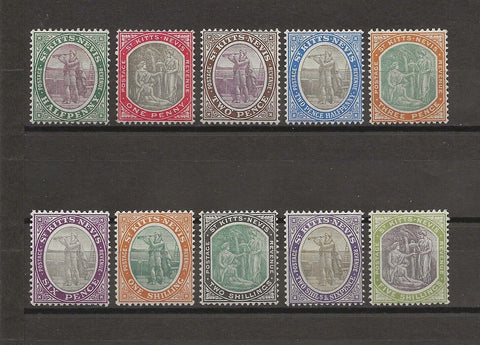 ST KITTS & NEVIS 1903 SG 1/10 MINT Cat £150