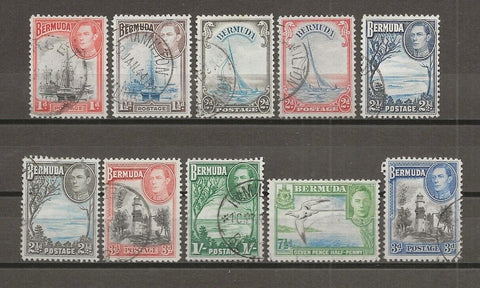 BERMUDA 1938/52 SG 110/15 USED Cat £30