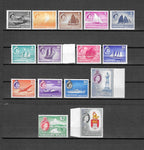 MALAYA/SINGAPORE 1955/59 SG 38/52 MNH Cat £130