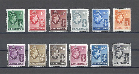 BRITISH VIRGIN ISLANDS 1938/47 SG 110a/21 MNH Cat £75