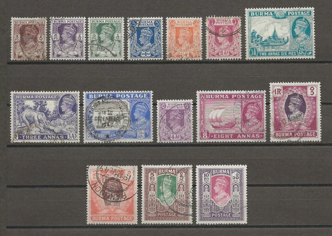 BURMA 1946 SG 51/63 USED Cat £120