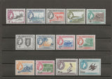 BRITISH VIRGIN ISLANDS 1956/62 SG 149/61  MNH Cat £110