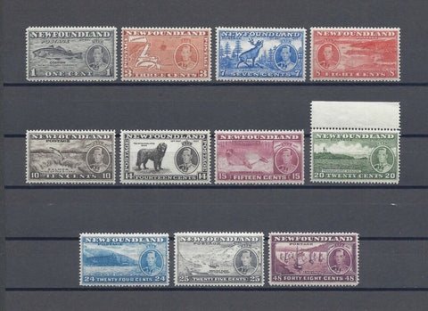 CANADA/NEWFOUNDLAND 1937 SG 257/67 MNH Cat £60