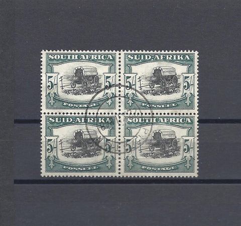 SOUTH AFRICA 1944 SG 64b USED BLOCK Cat £42