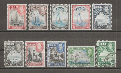 BERMUDA 1938/52 SG 110/15 USED Cat £30