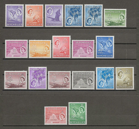 SEYCHELLES 1954/61 SG 174/88 MNH Cat £95