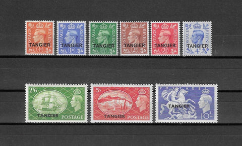 MOROCCO AGENCIES/TANGIER 1950/51 SG 280/288 MINT Cat £60