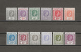 MAURITIUS 1938/49 SG 252/63a MNH Cat £120