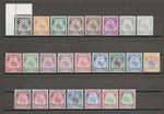 MALAYA/NEGRI SEMBILAN 1949/55 SG 42/62 + Shades MNH Cat £145