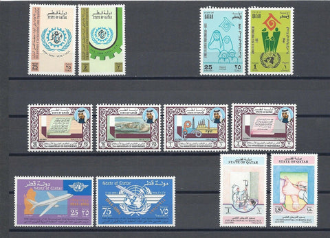 QATAR 1994 SG 941/50, 965/66 MNH Cat £36.65