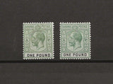 BAHAMAS 1912/19 SG 89/89a MLH Cat £475