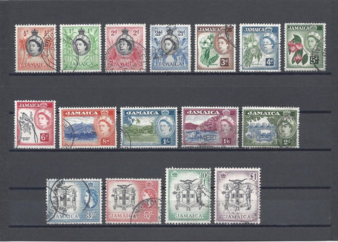 JAMAICA 1956/58 SG 159/74 USED Cat £60