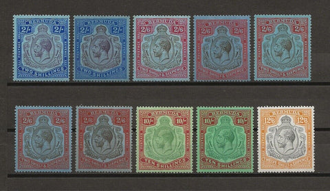 BERMUDA 1924/32 SG 88/93 MINT Cat £1050